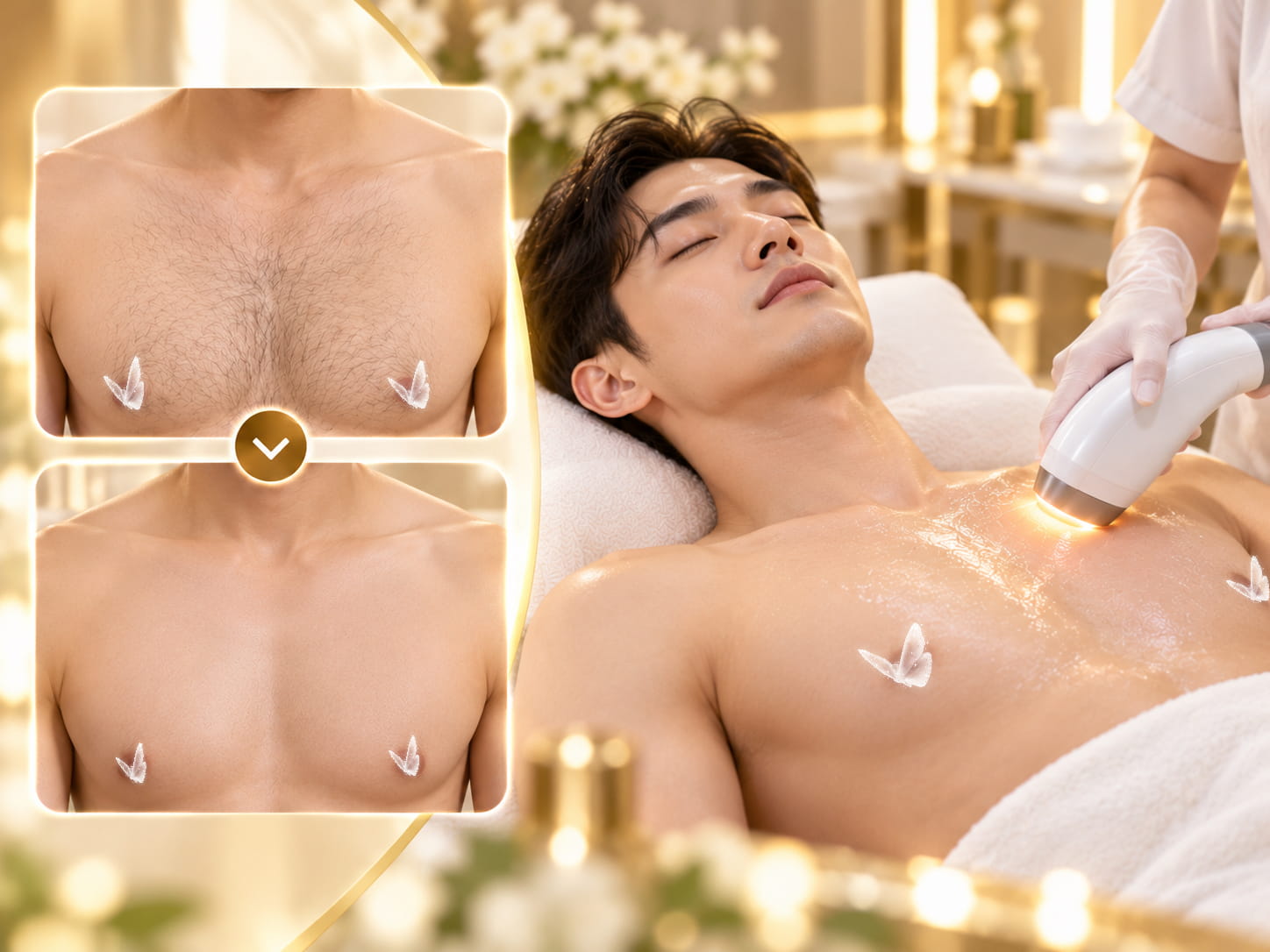 Triệt lông ngực